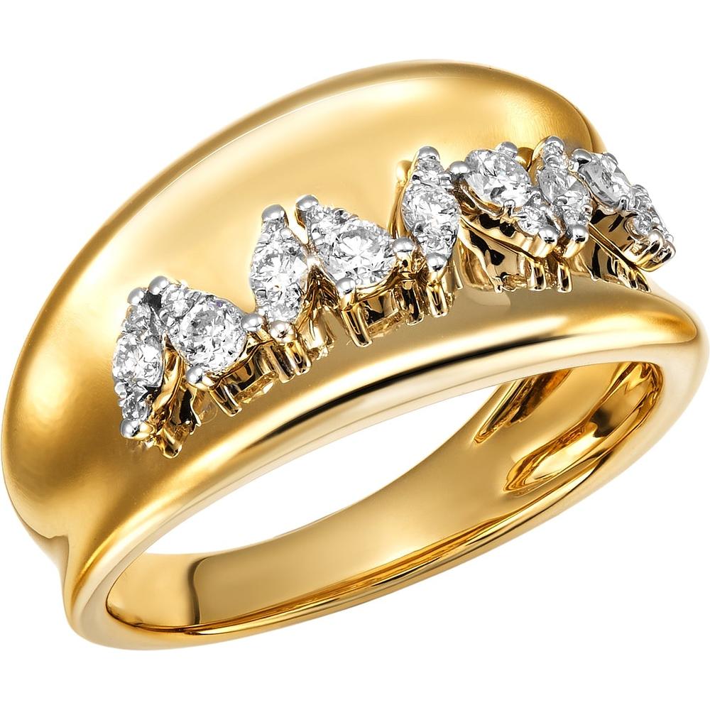 Ruchi New York - Foliage Diamond Band in 18K Yellow Gold