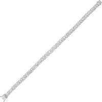 Ruchi New York - Glacies 11.37 Carat Pear-Shaped Diamond Line Bracelet in 18K White Gold - Ruchi New York