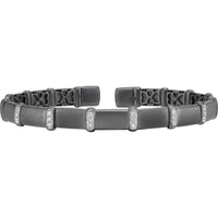 Ruchi New York - Helga Diamond Bangle in 18K Black Rhodium White Gold