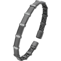 Ruchi New York - Helga Diamond Bangle in 18K Black Rhodium White Gold