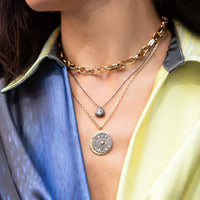 Ruchi New York - Inga Diamond Pendant Necklace in 18K Black Rhodium White Gold