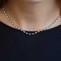 Ruchi New York - Ivy Grande Diamond Tennis Necklace in 18K White Gold