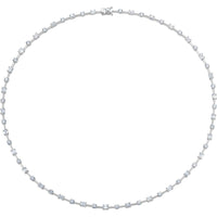 Ruchi New York - Ivy Grande Diamond Tennis Necklace in 18K White Gold
