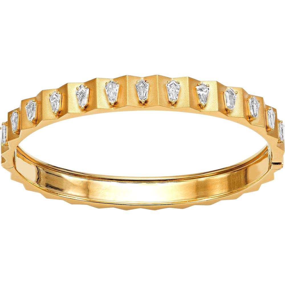 Ruchi New York - Katerina Diamond Bangle in 18K Yellow Gold