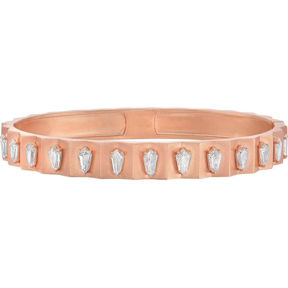 Ruchi New York - Katerina Diamond Bangle in Rose Gold in 18K Rose Gold