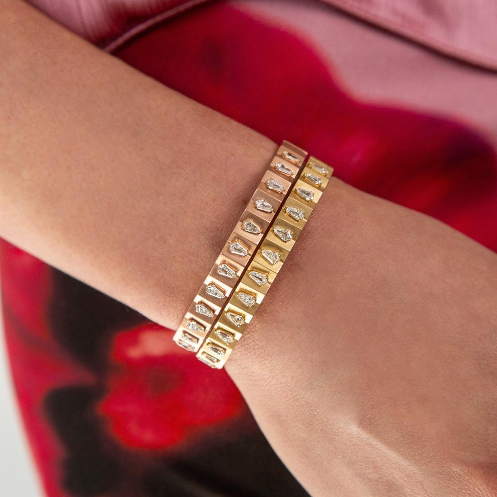 Ruchi New York - Katerina Diamond Bangle in Rose Gold in 18K Rose Gold