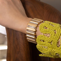 Ruchi New York - Khafre Diamond Bracelet in 18K Yellow Gold
