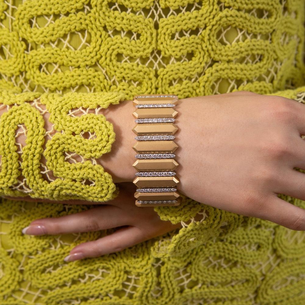 Ruchi New York - Khafre Diamond Bracelet in 18K Yellow Gold
