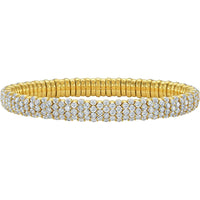 Ruchi New York - Klimt Diamond Bracelet in Yellow Gold in 18K Yellow Gold
