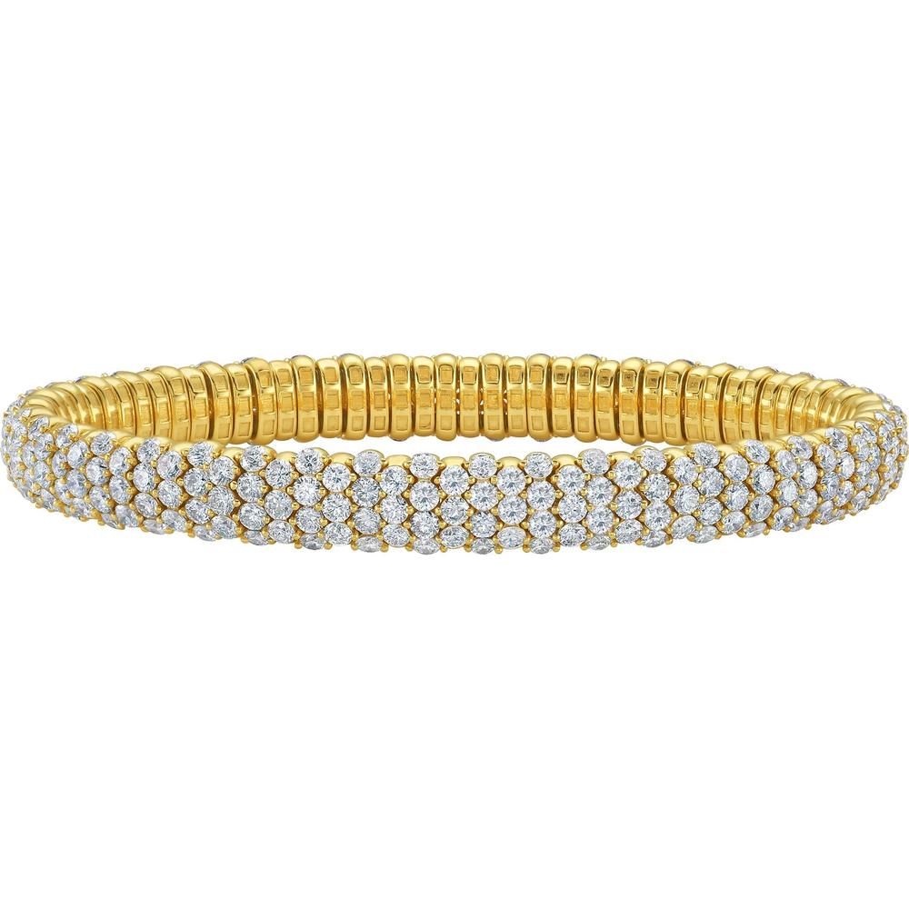 Ruchi New York - Klimt Diamond Bracelet in Yellow Gold in 18K Yellow Gold