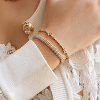 Ruchi New York - Klimt Diamond Bracelet in Yellow Gold in 18K Yellow Gold