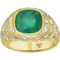 Ruchi New York - Lausanne Emerald Cocktail Ring in 18K Yellow Gold