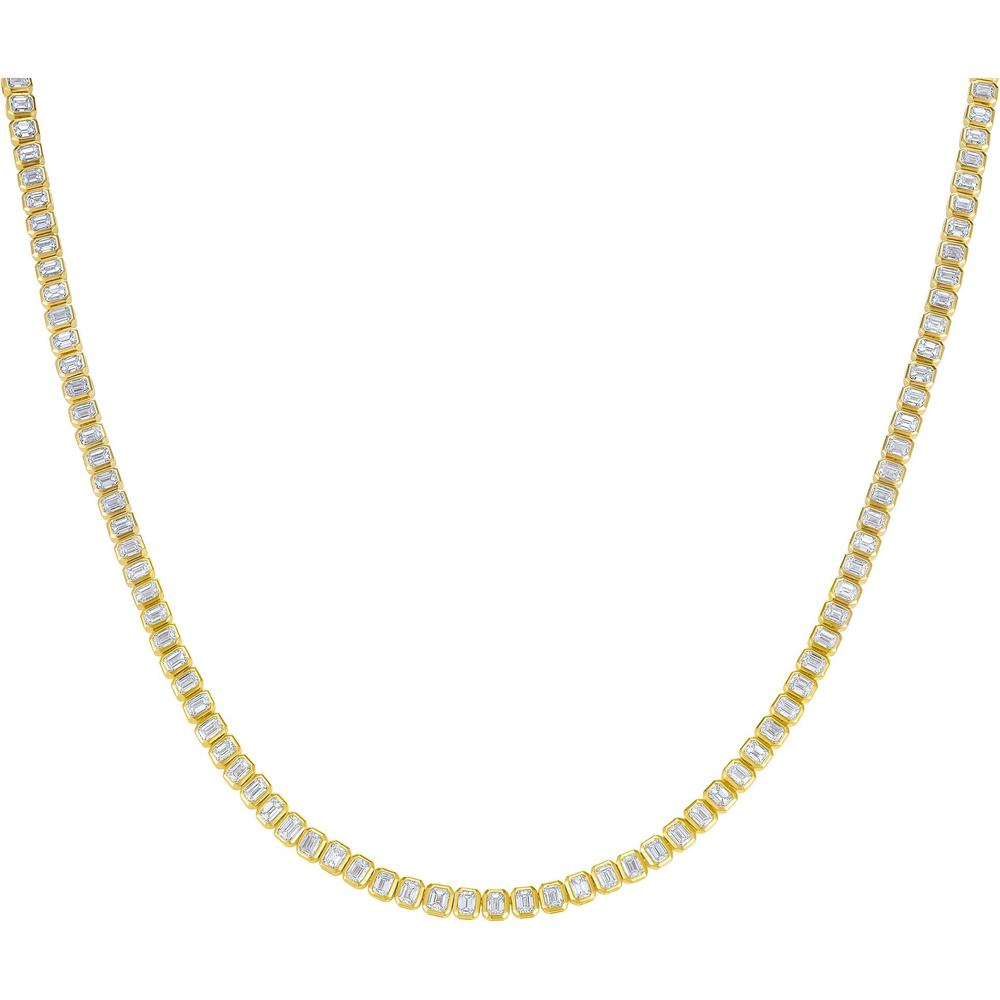 Ruchi New York - Levant Diamond Tennis Necklace in 18K Yellow Gold