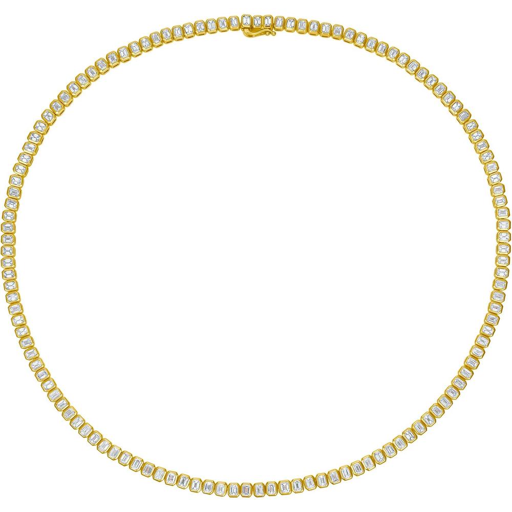 Ruchi New York - Levant Diamond Tennis Necklace in 18K Yellow Gold