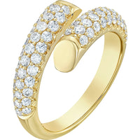 Ruchi New York - Lilia Pavé Diamond Wrap Ring in 18K Yellow Gold - Ruchi New York