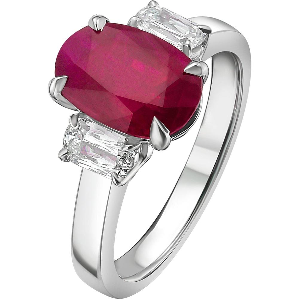 Ruchi New York - Lucretia Ruby Ring in 18K White Gold