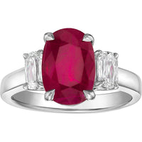 Ruchi New York - Lucretia Ruby Ring in 18K White Gold