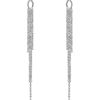 Ruchi New York - Lumiere Rose Cut Diamond Duster Earrings in 18K White Gold