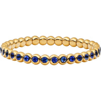 Ruchi New York - Marguerite Blue Sapphire Bracelet in 18K Yellow Gold