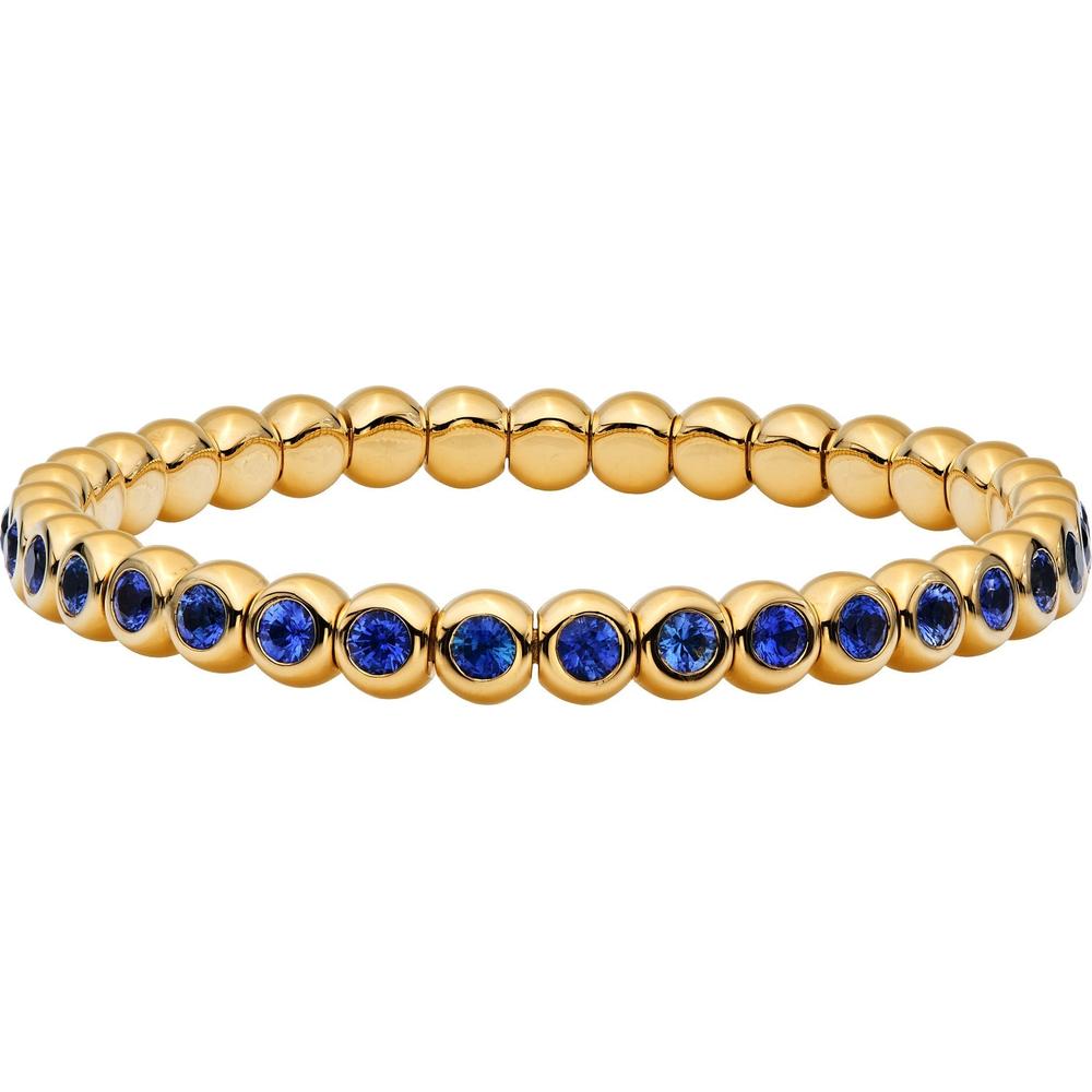 Ruchi New York - Marguerite Blue Sapphire Bracelet in 18K Yellow Gold