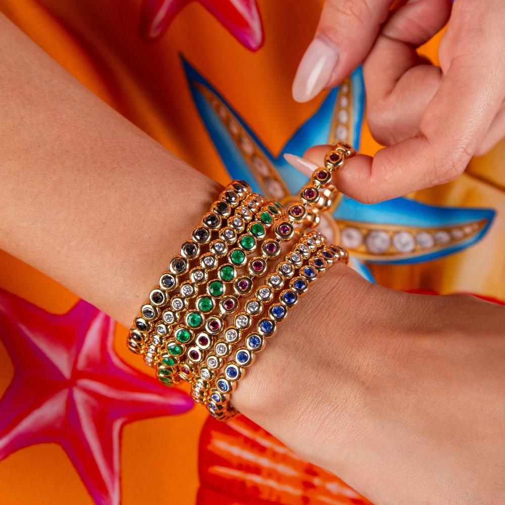 Ruchi New York - Marguerite Diamond Bracelet in 18K Yellow Gold