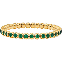 Ruchi New York - Marguerite Emerald Bracelet in 18K Yellow Gold