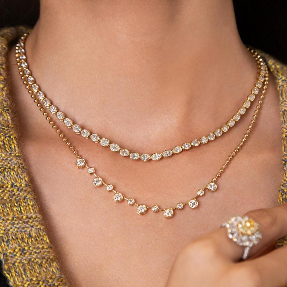 Ruchi New York - Mia Diamond Necklace in 14K Yellow Gold