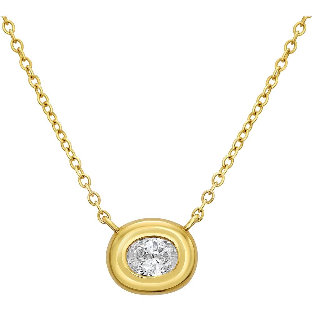 Ruchi New York - Midori Diamond Pendant Necklace in 14K Yellow Gold