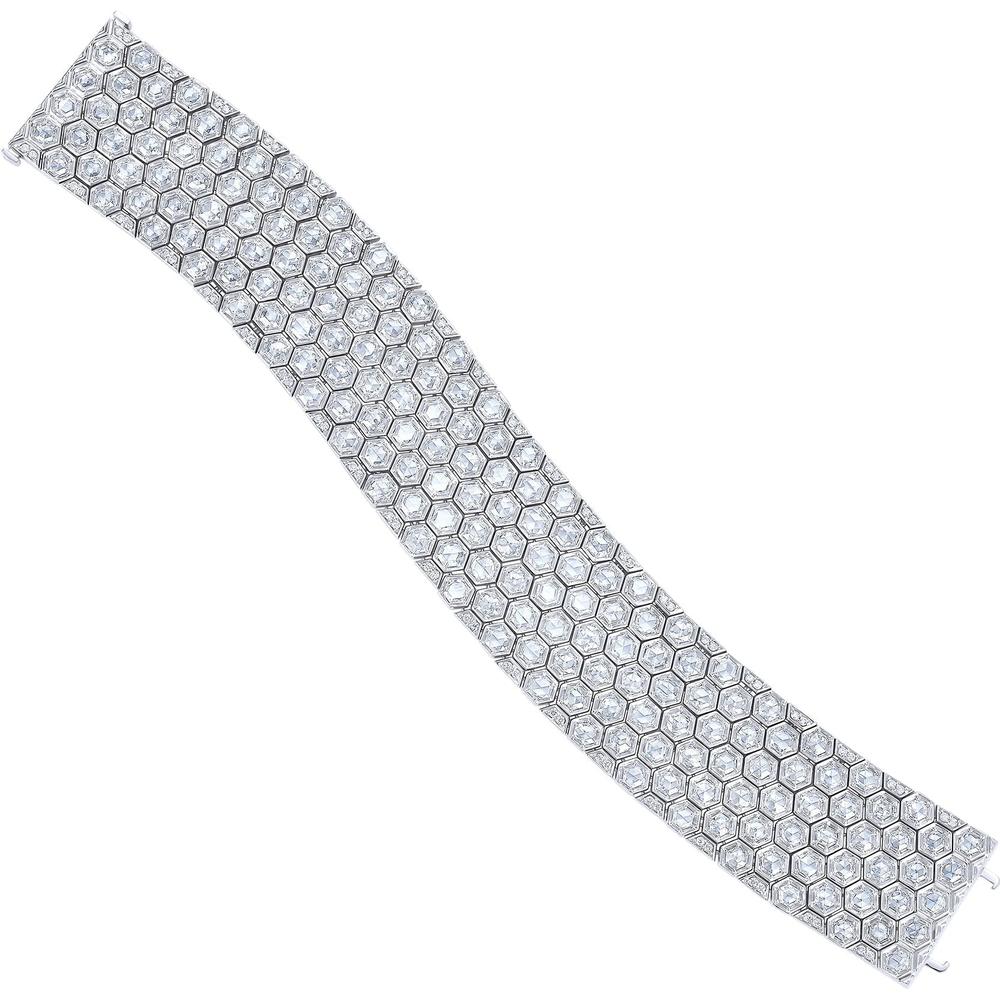 Ruchi New York - Miel Diamond Statement Bracelet in 18K White Gold
