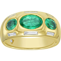 Ruchi New York - Milia Emerald Ring in 18K Yellow Gold