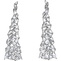Ruchi New York - Mimosa Diamond Chandelier White Gold Earrings