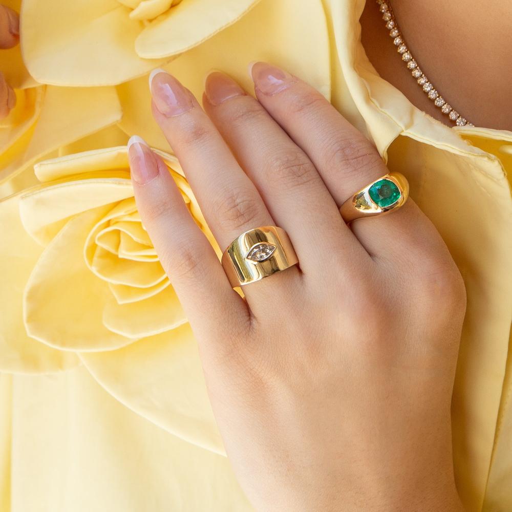 Ruchi New York - Mistral Diamond Band in 18K Yellow Gold