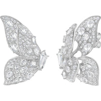 Ruchi New York - Nabi White Sapphire and Diamond Earrings in 18K White Gold