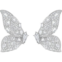Ruchi New York - Nabi White Sapphire and Diamond Earrings in 18K White Gold