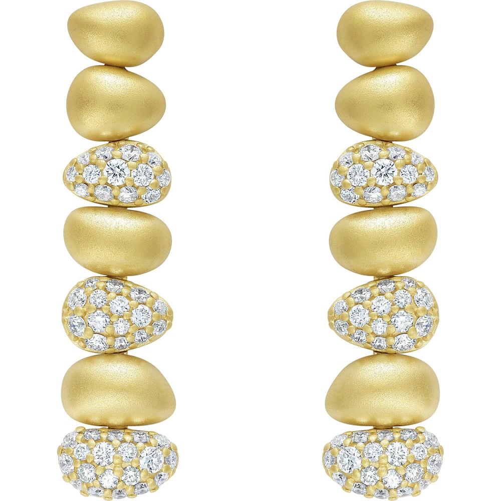 Ruchi New York - Natera Diamond Linear Earrings in 18K Yellow Gold