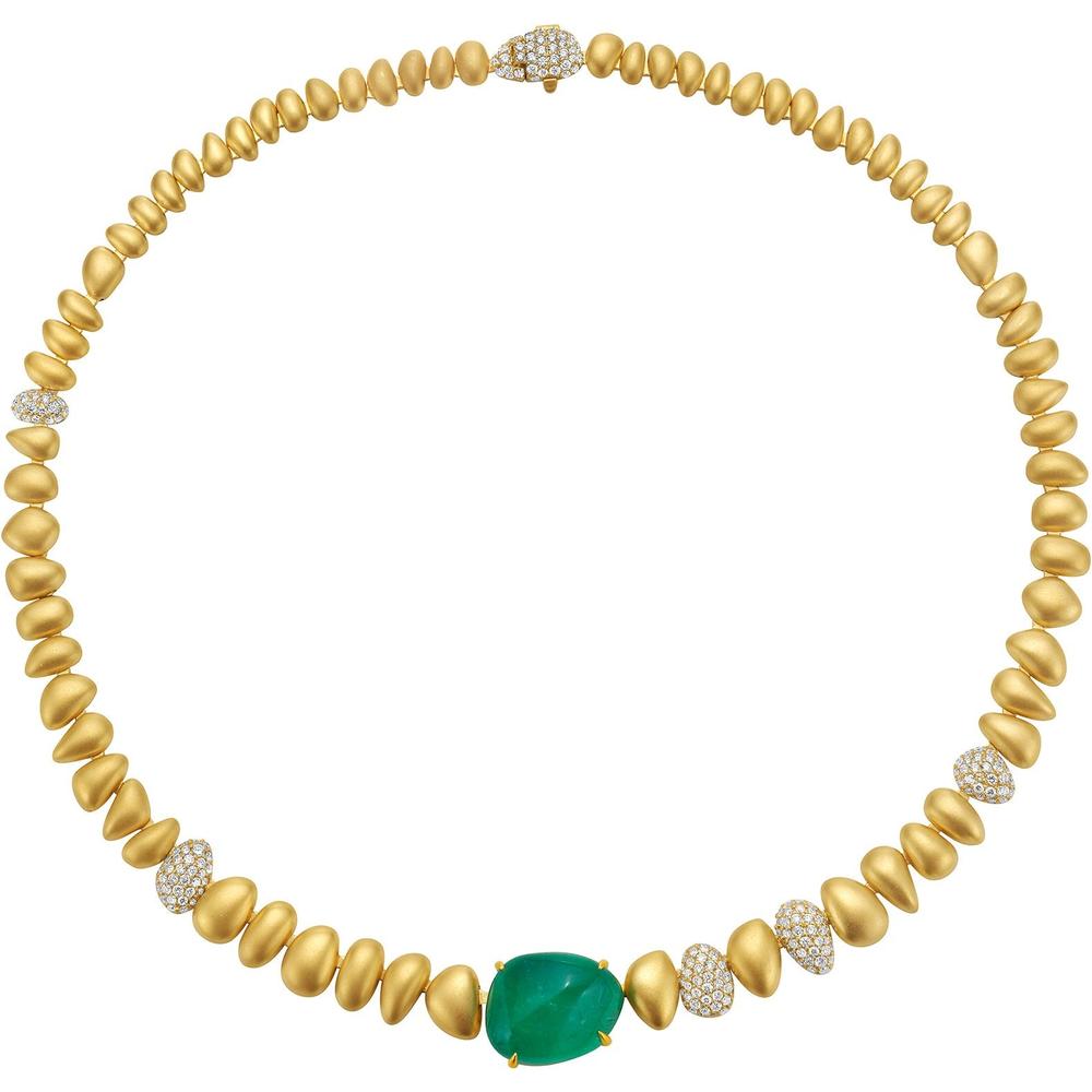 Ruchi New York - Natera Statement Necklace in 18K Yellow Gold