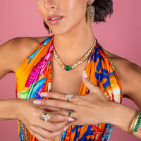 Ruchi New York - Natera Statement Necklace in 18K Yellow Gold