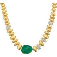 Ruchi New York - Natera Statement Necklace in 18K Yellow Gold