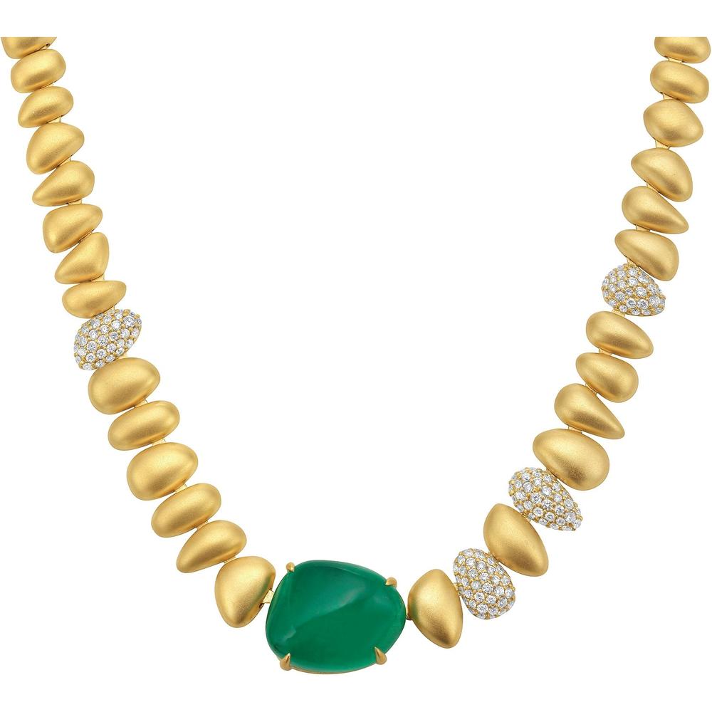 Ruchi New York - Natera Statement Necklace in 18K Yellow Gold