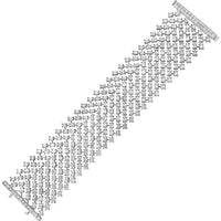 Ruchi New York - Nevasca Diamond Baguette Wide Bracelet in 18K White Gold
