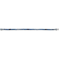 Ruchi New York - Ombré Blue Sapphire Tennis Bracelet in 18K White Gold