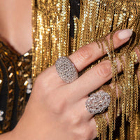 Ruchi New York - Orion Rosecut Cocktail Ring in 14K White Gold