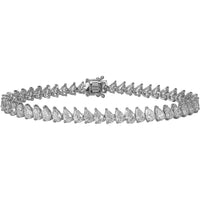 Ruchi New York - Orpheus Pear Cut Diamond Bracelet in 18K White Gold