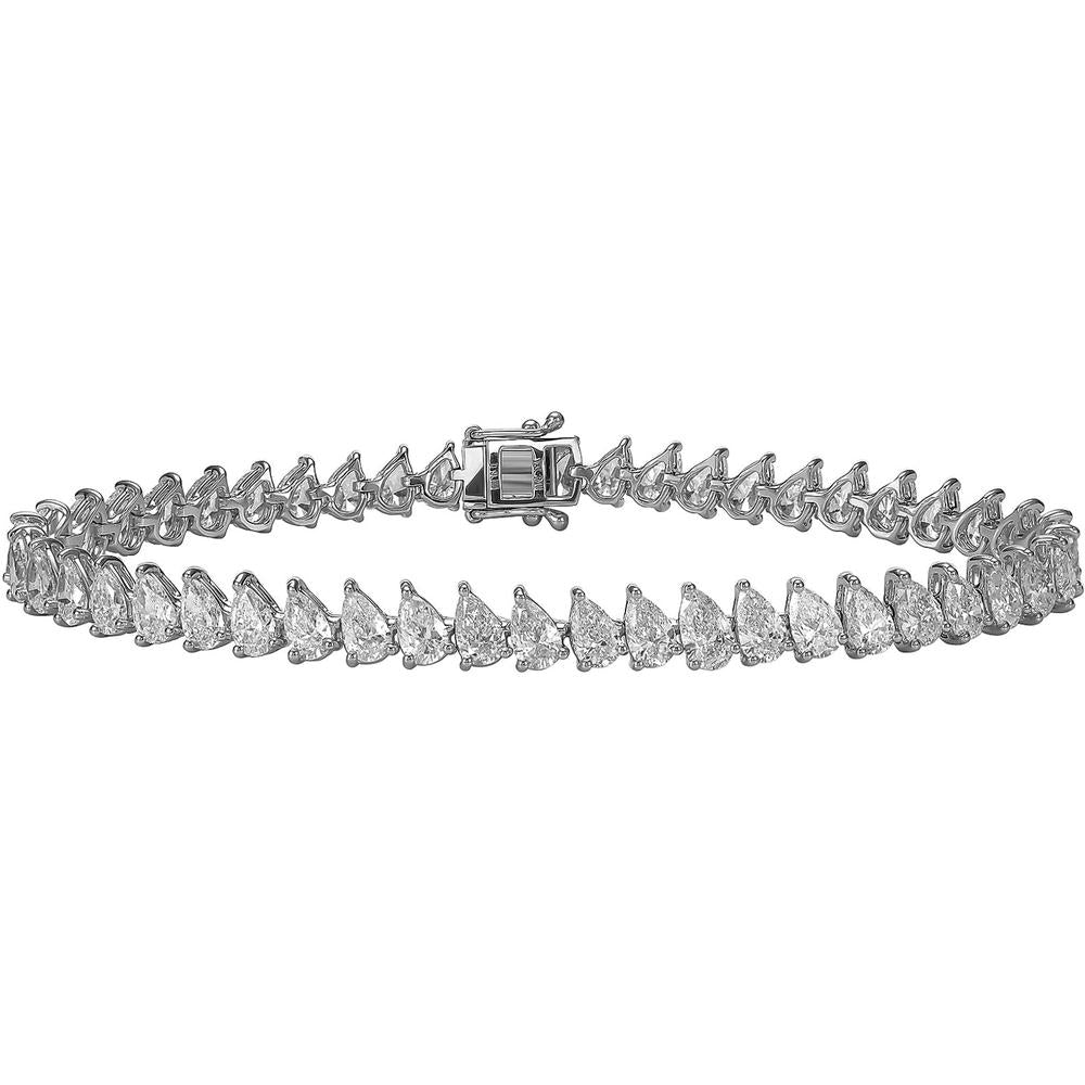 Ruchi New York - Orpheus Pear Cut Diamond Bracelet in 18K White Gold