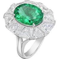 Ruchi New York - Palais Emerald Ring in 18K White Gold