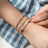 Ruchi New York - Papillon Blue Sapphire Butterfly Bracelet in 18K Yellow Gold