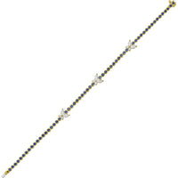 Ruchi New York - Papillon Blue Sapphire Butterfly Bracelet in 18K Yellow Gold