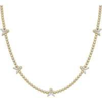Ruchi New York - Papillon Diamond Butterfly Tennis Necklace in 18K Yellow Gold