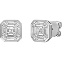 Ruchi New York - Paradis Diamond Stud Earrings in 18K White Gold