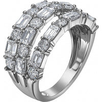 Ruchi New York - Paradis Diamond Three Row Band in 18K White Gold
